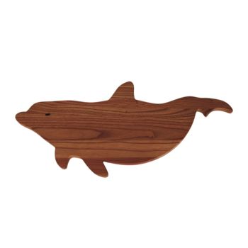 HA08651:Wood Cutting board Dolphin Design
