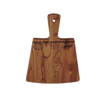HA08653:Wood Cheese Board with Shell Design