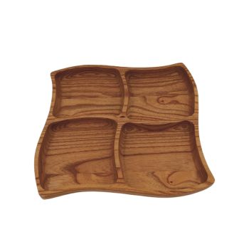 HA08660:Wood Snacks Tray
