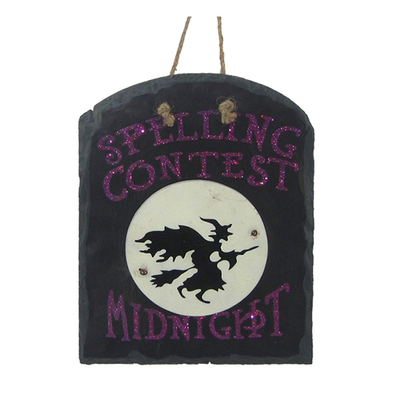 12" SLATE WITCH SIGN